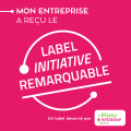 Initiative Remarquable Le label "Initiative Remarquable" il témoigne de la responsabilité sociale et sociétale de GREEN REVOL, l'implication au service du développement durable, un impact positif sur le développement de notre territoire
